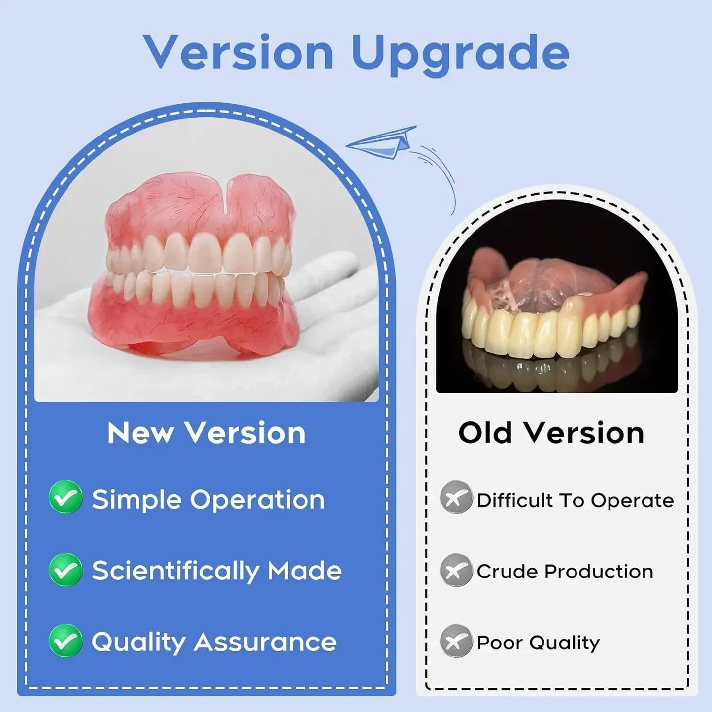 š„Limited Time 50% OFFļ¼ 2nd ltem 60% Offš„AcezozlaĀ® Medical Full Denture with Strong Suction ā
Made and Shipped from the USAš