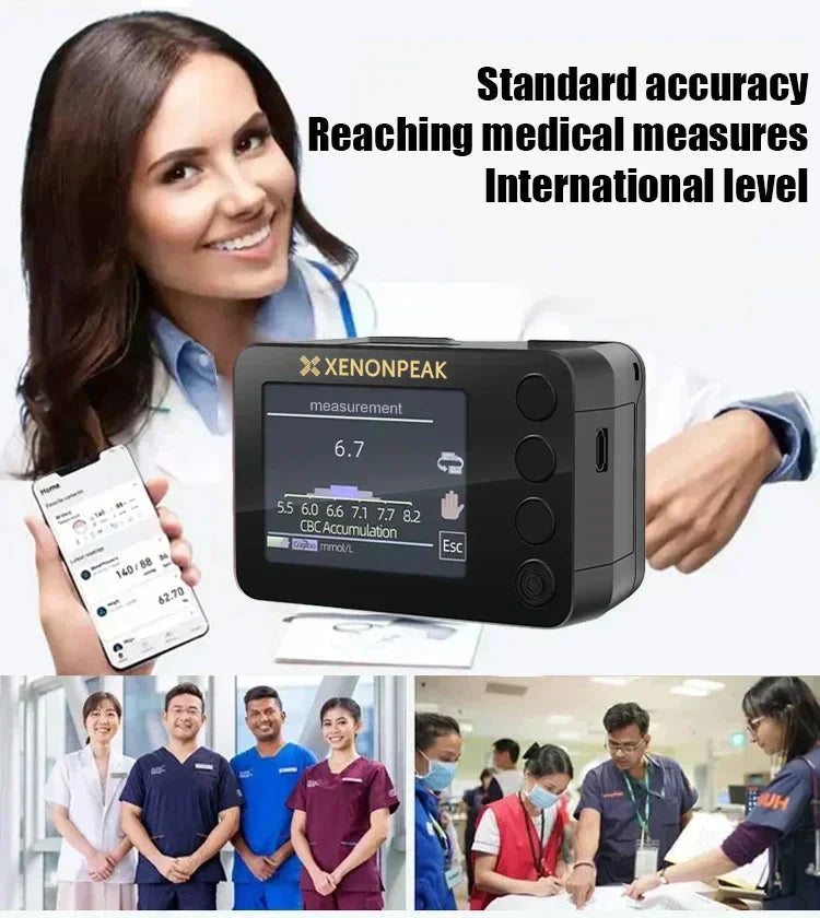 Advanced Non-Invasive Glucose Monitor-99.9% Accuracy + Exclusive Gift ✅TGA Approved