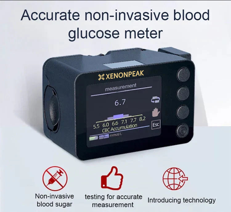 Advanced Non-Invasive Glucose Monitor-99.9% Accuracy + Exclusive Gift ✅TGA Approved