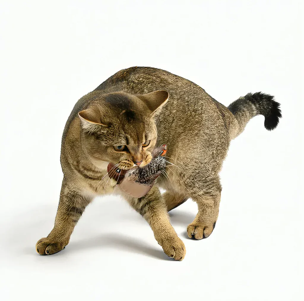 Interactive Simulated Bird Toy for Cats & Dogs – Rechargeable Plush Toy that Chirps and Moves with Touch