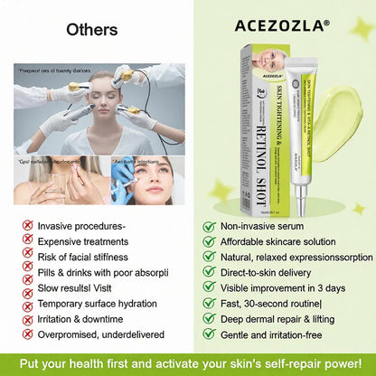 🧠👨‍⚕️Made and shipped from the USA 💫ACEZOZLA® Skin Tightening & Vita-A Retinol Retinol shot Anti-Wrinkle Firming Tightening cream - Last Day Promotion 70% OFF