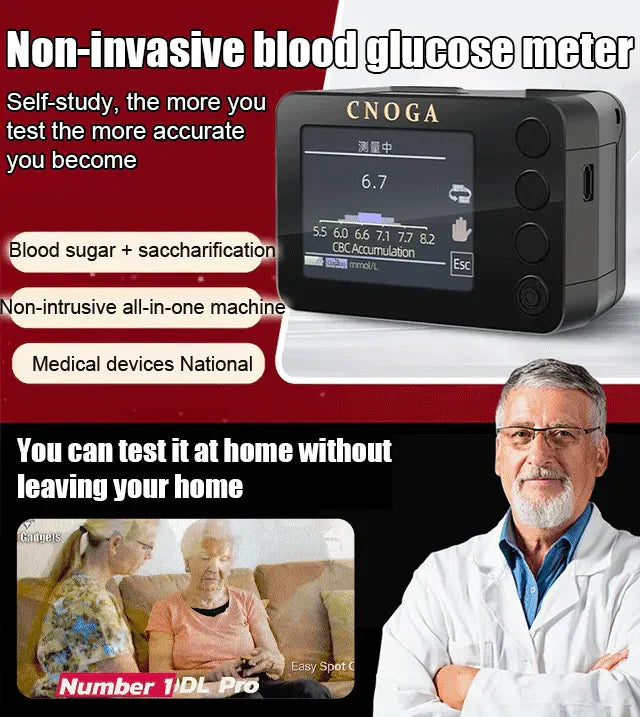 Advanced Non-Invasive Glucose Monitor-99.9% Accuracy + Exclusive Gift ✅TGA Approved