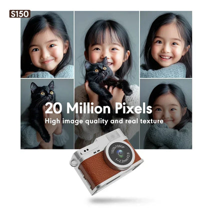 Retro Mini Digital Camera – HD Video, Pocket Size