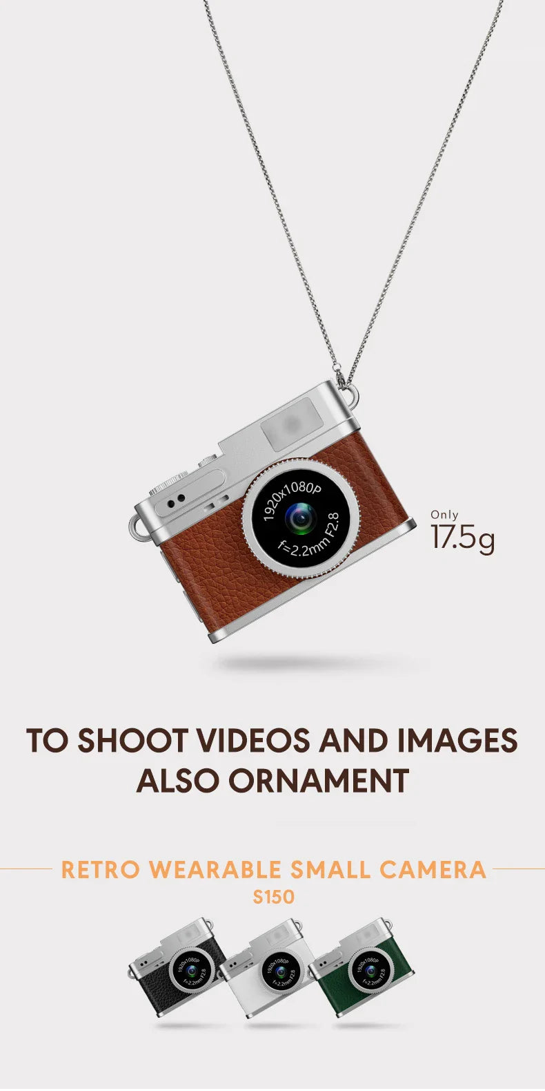 Retro Mini Digital Camera – HD Video, Pocket Size