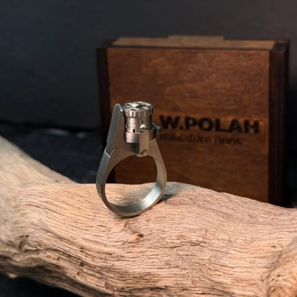 ✨ New Arrival Vintage Ring Revolver Souvenir 💍 Collectible Mini Masterpiece