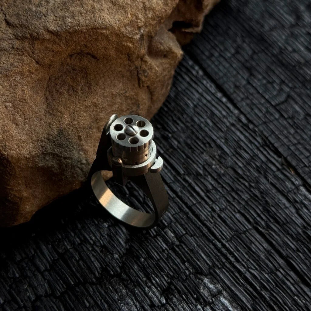 ✨ New Arrival Vintage Ring Revolver Souvenir 💍 Collectible Mini Masterpiece